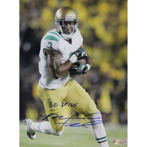 Michael Floyd Running with Ball Vertical 16x20 Photo w Go Irish Insc.