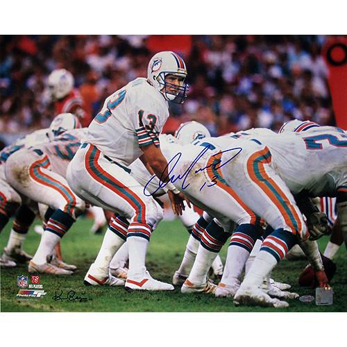 Dan Marino Miami Dolphins Home Jersey At The Line Of Scrimmage Horizontal 16x20 Photo (Signed by Ken Regan)