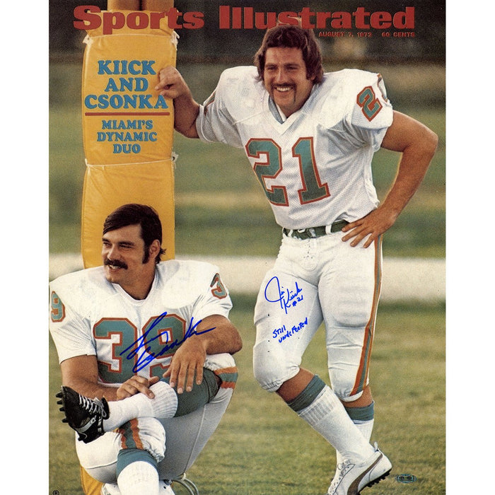 Larry Csonka and Jim Kiick Signed Dual Dolphins Sports Illustrated Cover w Still Undeafeated Inscribe by Jim Kiick