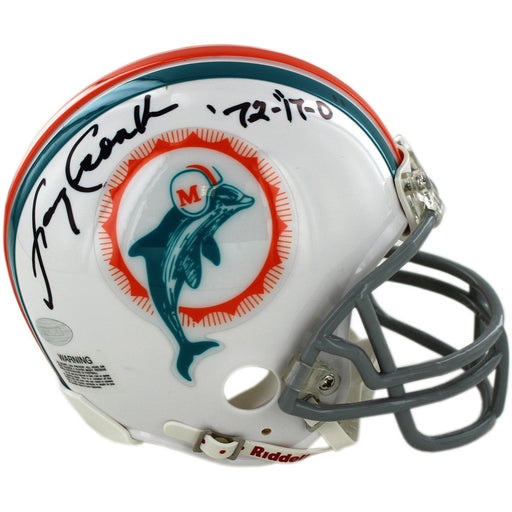 Larry Csonka Miami Dolphins 1972 Model Replica Mini Helmet w 72 17-0 & Still Undefeated Insc