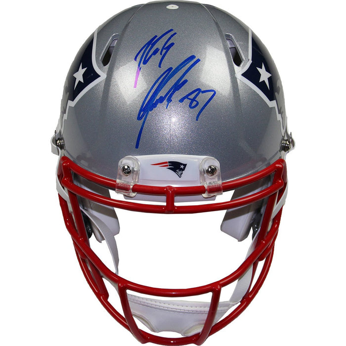 Rob Gronkowski Signed New England Patriots Speed Proline Authentic Helmet