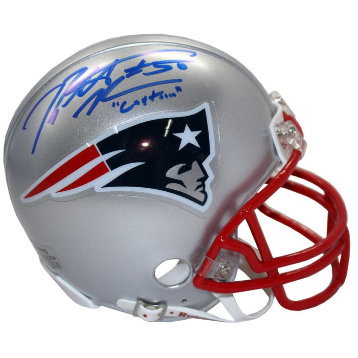 Rob Ninkovich Signed New England Patriots Mini Helmet wCaptain Insc.