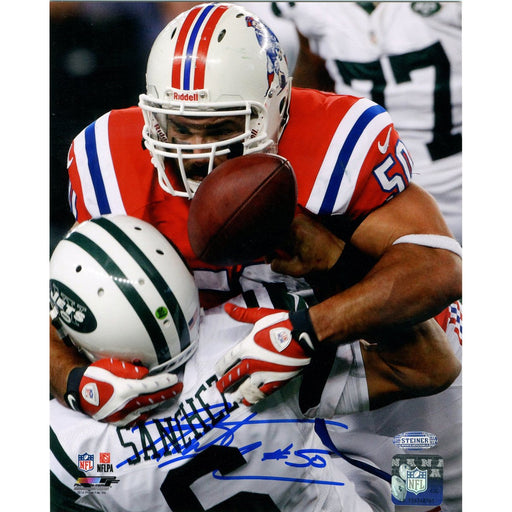 Rob Ninkovich Signed New England Patriots Sacking Sanchez 8x10 Photo