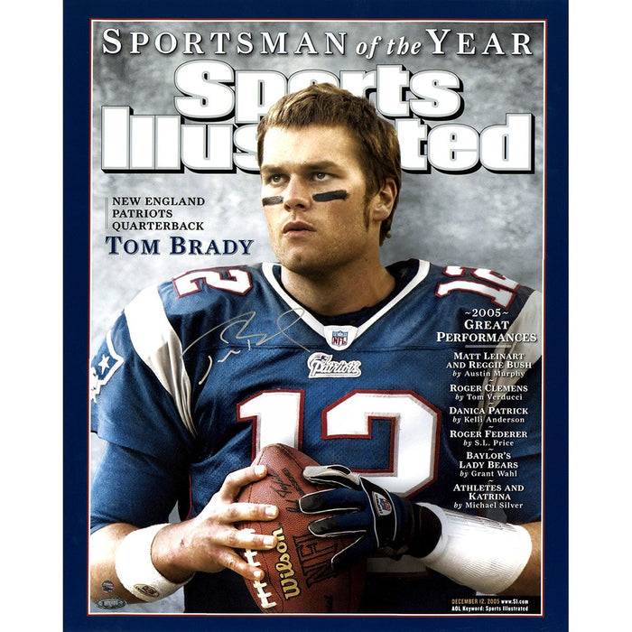 Tom Brady Signed Sports Illustrated Cover Sportsman of the Year December 12 2005 16x20 Photo