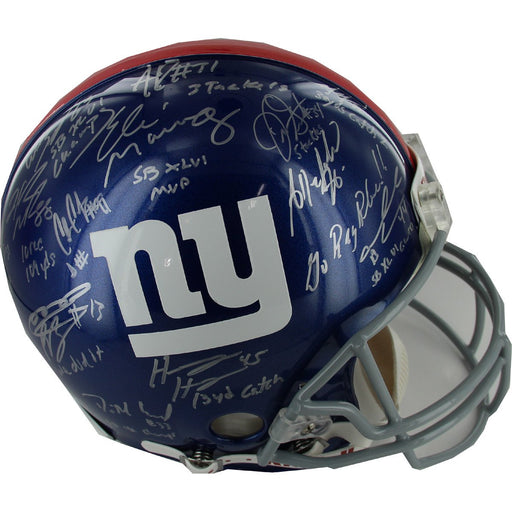 2011 New York Giants Team Signed Authentic Helmet w Insc. (27 Sigs)