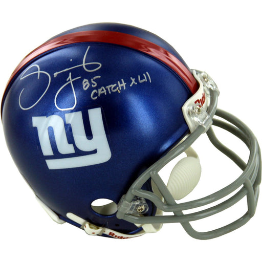 David Tyree Giants Mini Helmet w Catch XLII Insc.