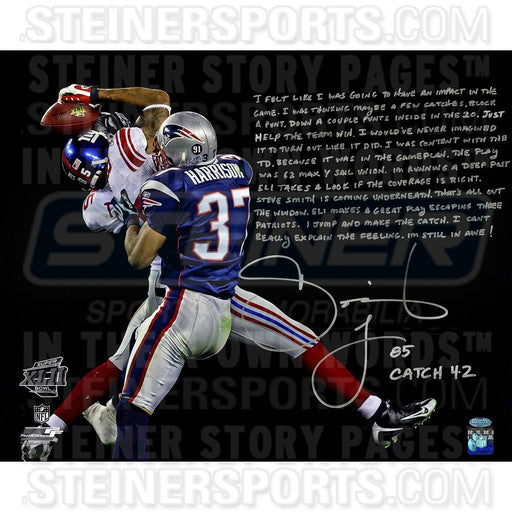 David Tyree Signed The Catch 16x20 Story Photo