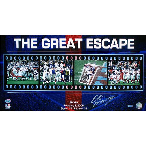 Eli Manning Great Escape Filmstrip Collage 12x23 Photo for MANNPHB012000