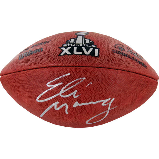 Eli Manning Signed Super Bowl XLVI Football