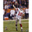 Eli Manning Signed Vertical 16x20 Photo Passing In Super Bowl XLVI