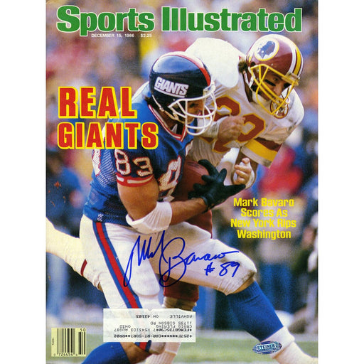 Mark Bavaro Signed 12151986 Sports Illustrated Magazine