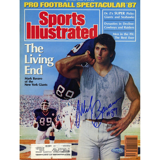 Mark Bavaro Signed 1987 Sports Illustrated Magazine