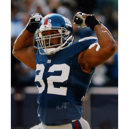 Michael Strahan Flexing Celebration 8x10