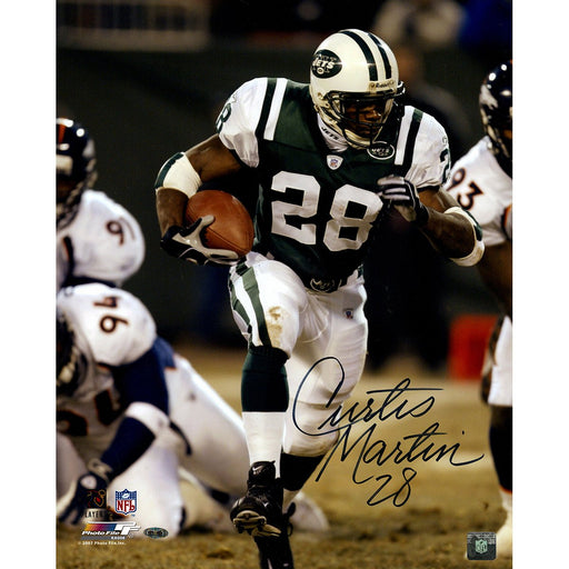 Curtis Martin Signed Run vs. Broncos 16x20 Photo