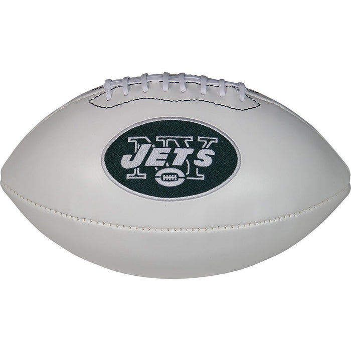 New York Jets White Panel Jarden Signature Football