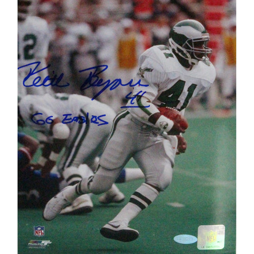 Keith Byers Signed 8x10 Photo w Go Eagles Insc