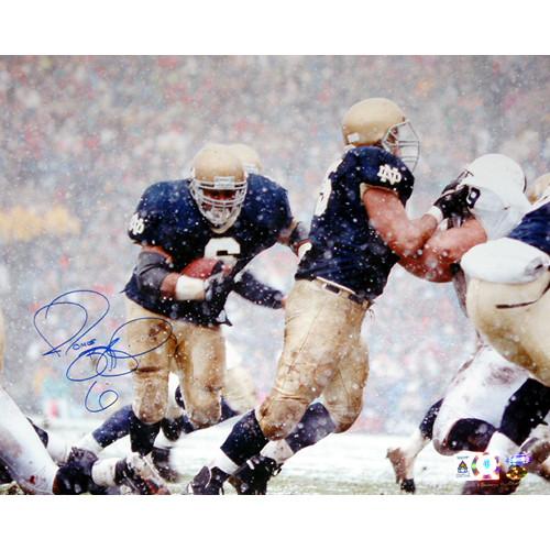 Jerome Bettis vs. Penn State in Snow 16x20 Photo