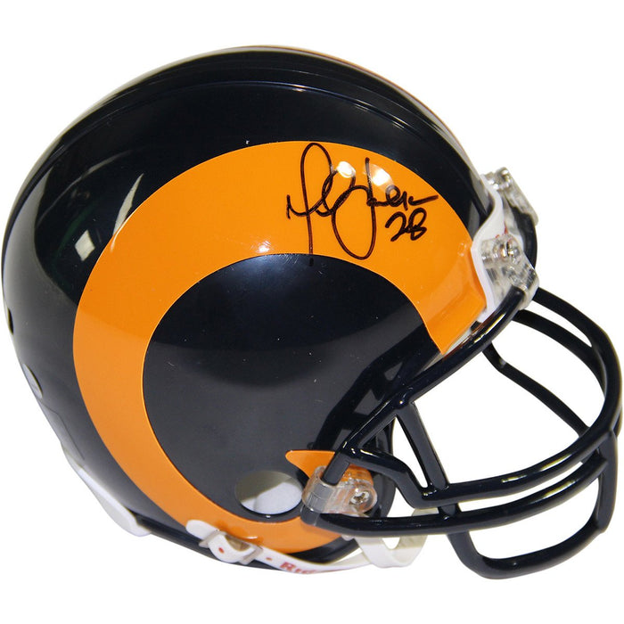 Marshall Faulk Signed St Louis Rams Mini Helmet