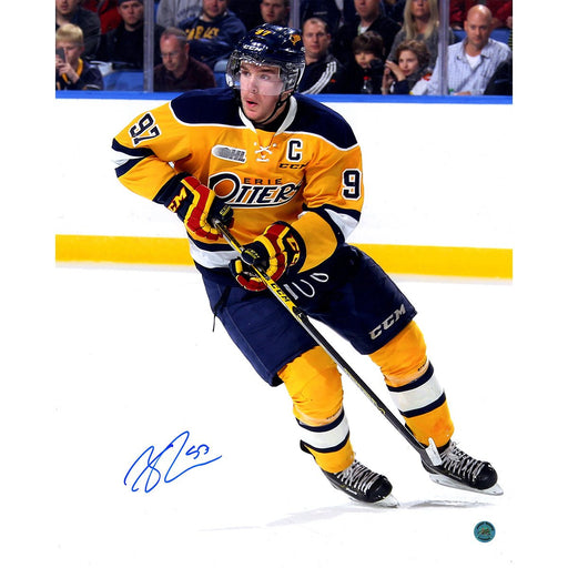 Connor McDavid Erie Otters Signed Captain 16x20 Photo (AJ Sports Auth)