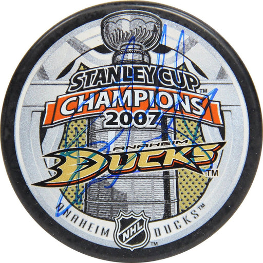 Ryan Getzlaf Anaheim Ducks Signed 2007 Stanley Cup Puck (AJ Sports Auth)