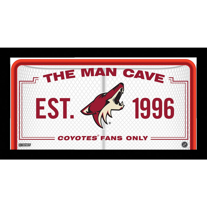 Arizona Coyotes Man Cave Sign 10x20 Framed Photo