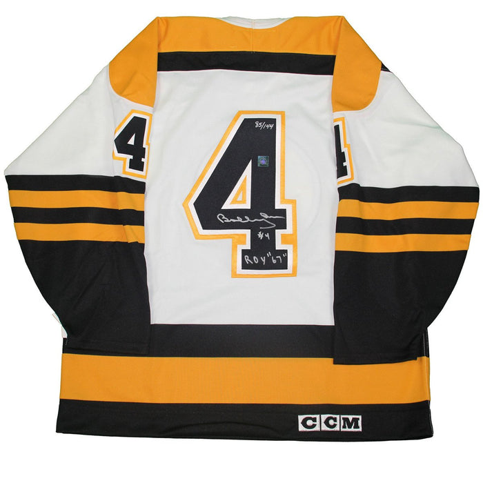 Bobby Orr Boston Bruins Signed CCM Jersey 144 w ROY 67 Insc: GNR COA