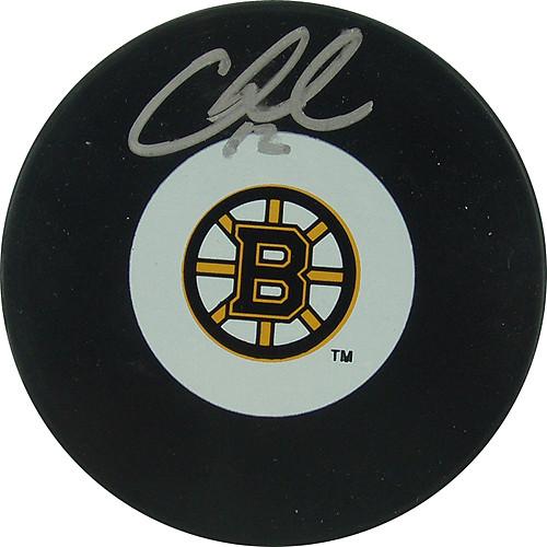 Chuck Kobasew Signed Puck (SI Auth)