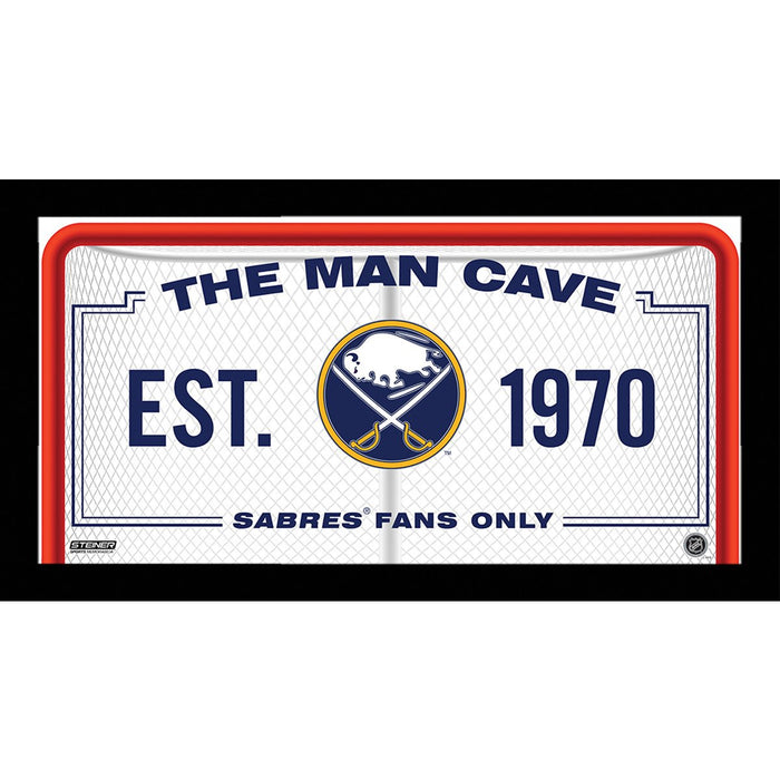 Buffalo Sabres Man Cave Sign 6x12 Framed Photo