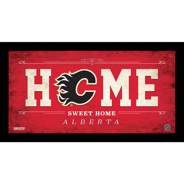 Calgary Flames 6x12 Home Sweet Home Sign