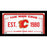 Calgary Flames Man Cave Sign 10x20 Framed Photo