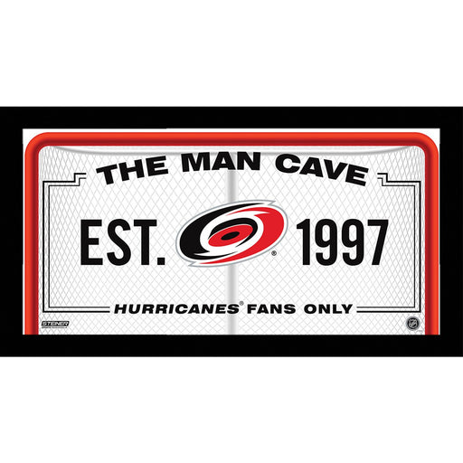 Carolina Hurricanes Man Cave Sign 10x20 Framed Photo