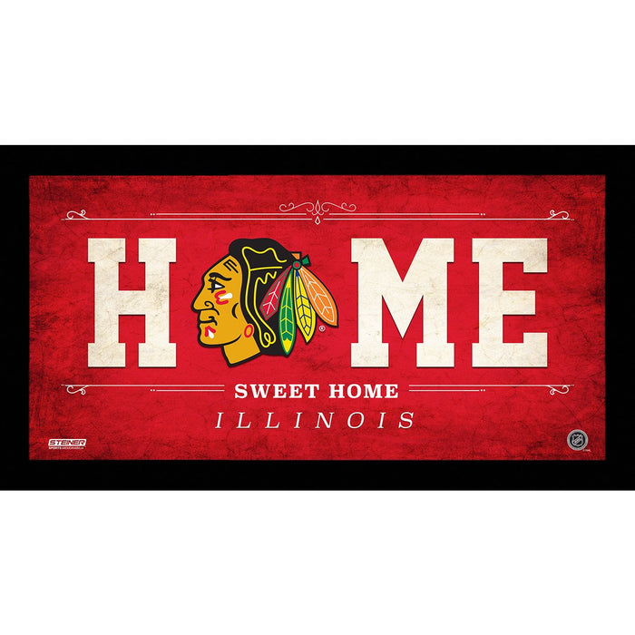 Chicago Blackhawks 6x12 Home Sweet Home Sign