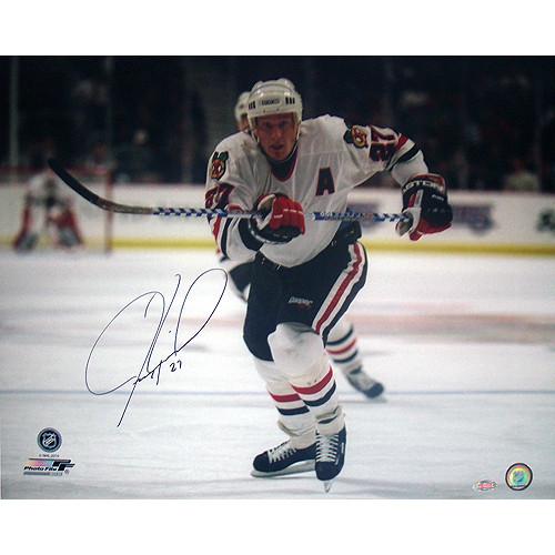 Jeremy Roenick Blackhawks Skating Up Ice Horizontal 16x20 Photo