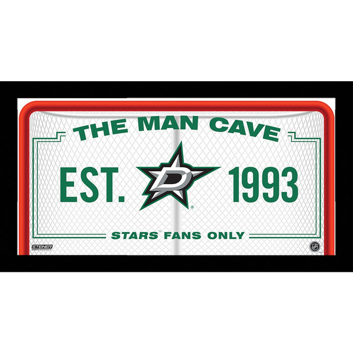 Dallas Stars Man Cave Sign 10x20 Framed Photo