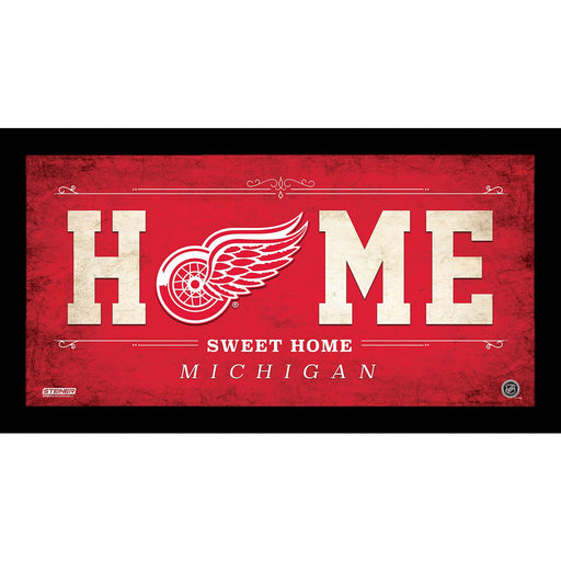 Detroit Red Wings 10x20 Home Sweet Home Sign