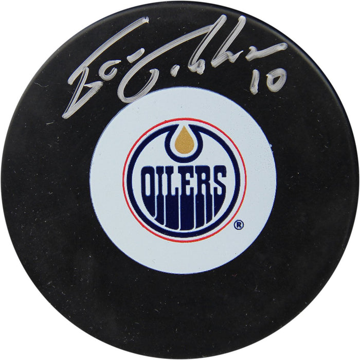 Esa Tikkanen Signed Edmonton Oilers Logo Puck