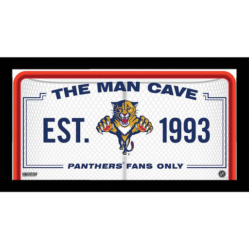 Florida Panthers Man Cave Sign 10x20 Framed Photo