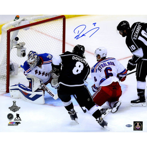 Drew Doughty Signed Los Angeles Kings 2014 Stanley Cup Scoring Goal 16x20 Photo