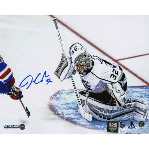 Jonathan Quick Signed 2014 Stanley Cup Save 8x10 Photo