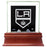 Los Angeles Kings Glass Single Puck Case with Team Logo Background