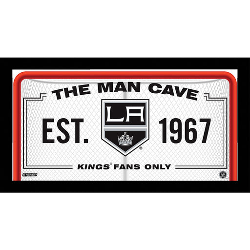 Los Angeles Kings Man Cave Sign 10x20 Framed Photo