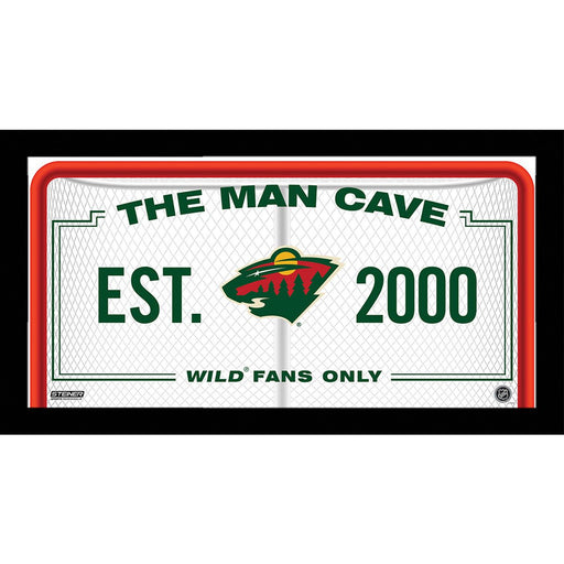 Minnesota Wild Man Cave Sign 10x20 Framed Photo