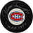 Yvan Cournoyer Signed Montreal Canadiens Puck w HOF 1982 Insc. (Sport Authentix Auth)