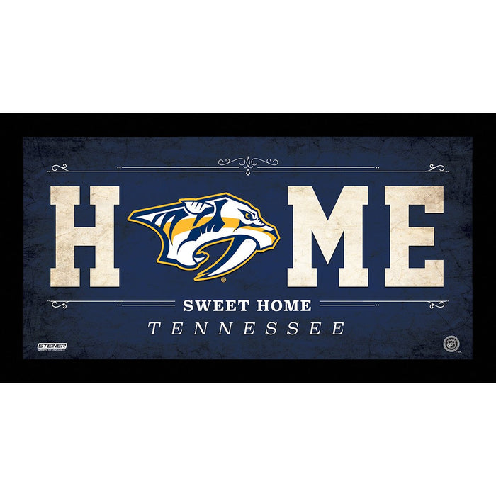 Nashville Predators 6x12 Home Sweet Home Sign