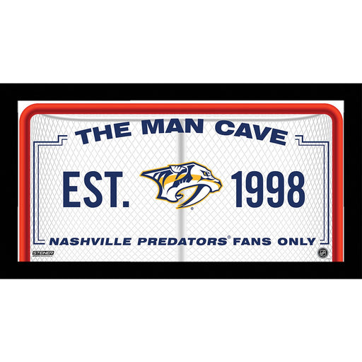 Nashville Predators Man Cave Sign 6x12 Framed Photo