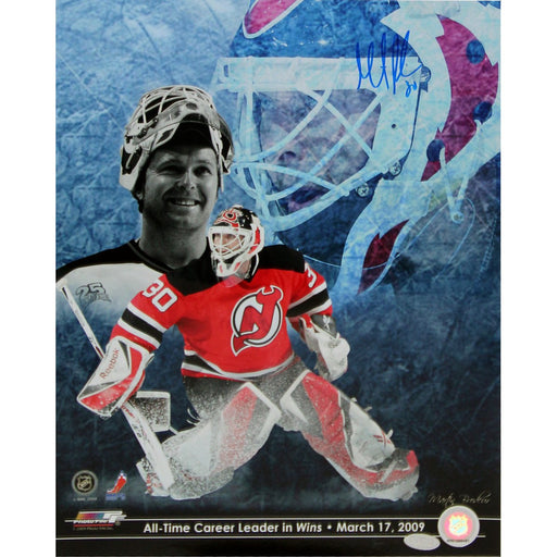 Martin Brodeur All Time Career Leader In Wins- March 17 2009 Signed 11x14 Collage Photo