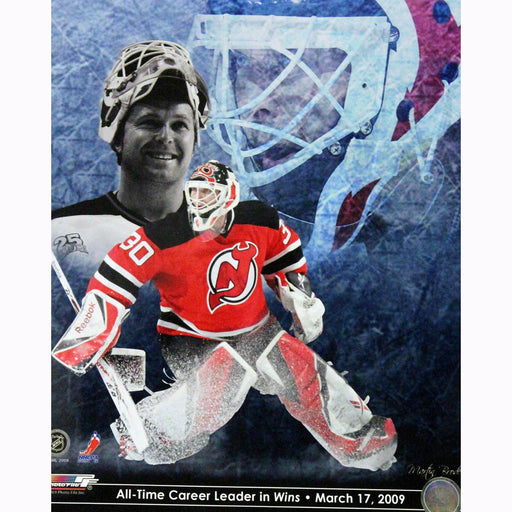 Martin Brodeur All Time Wins Leader 16x20 Photo Collage