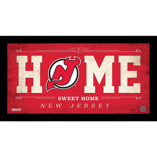 New Jersey Devils 10x20 Home Sweet Home Sign