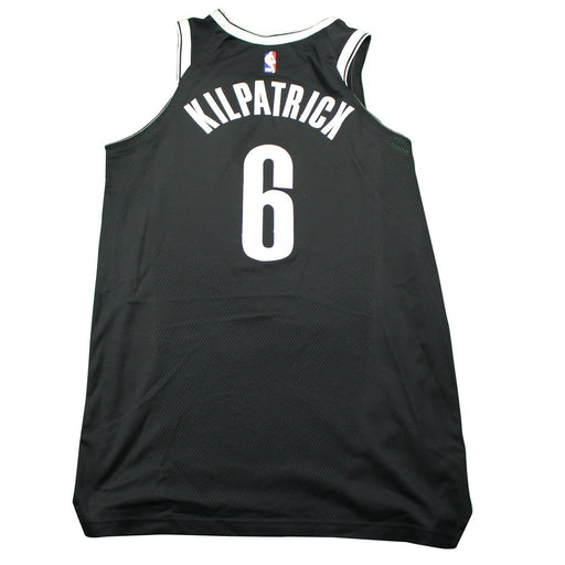 Sean Kilpatrick Brooklyn Nets Game Used #6 Black Jersey (10/25/2017 @ Cleveland) (BKNE00776) (L)