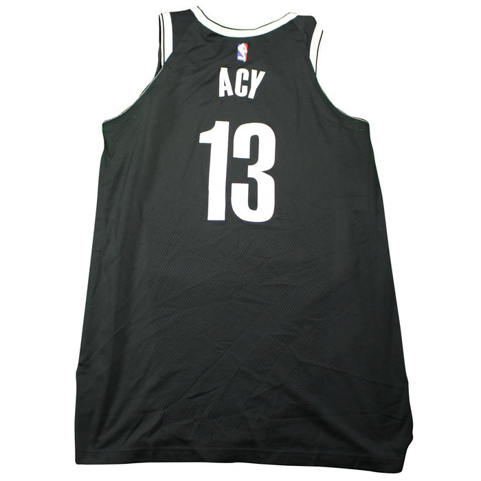 Quincy Acy Brooklyn Nets Game Used #13 Black Jersey (10/25/2017 @ Cleveland) (BKNE00433) (XL)